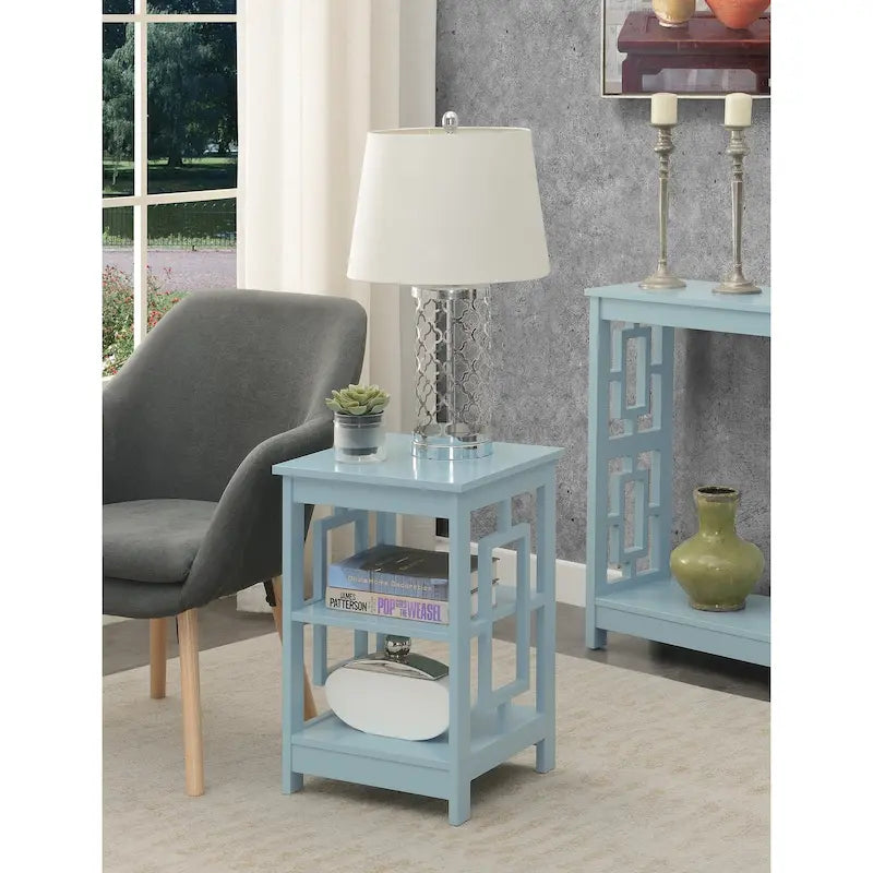 Table d'appoint avec étagères