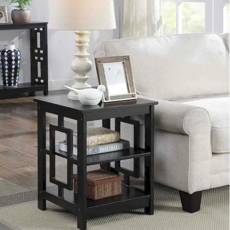Convenience Concepts Town Square End Table with Shelves