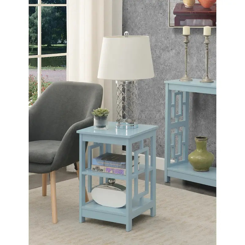 Table d'appoint avec étagères