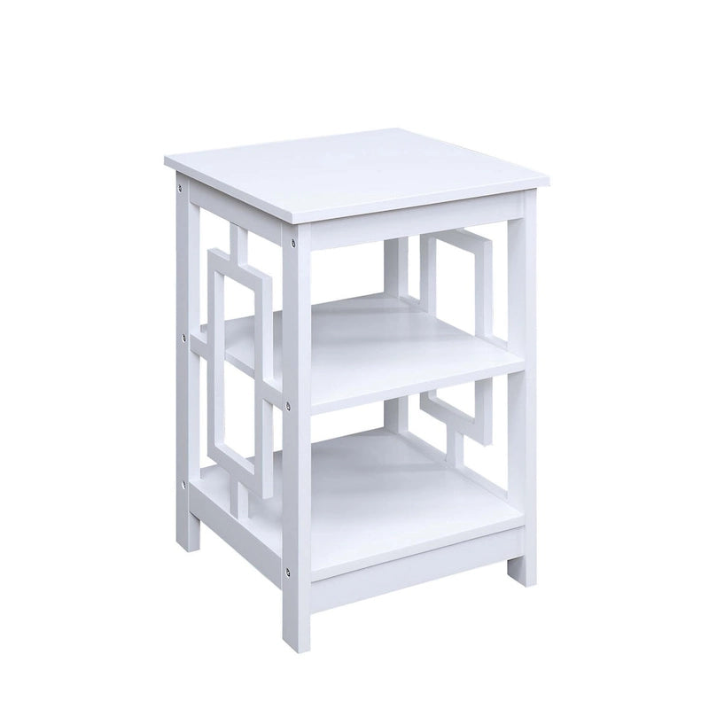 Table d'appoint avec étagères