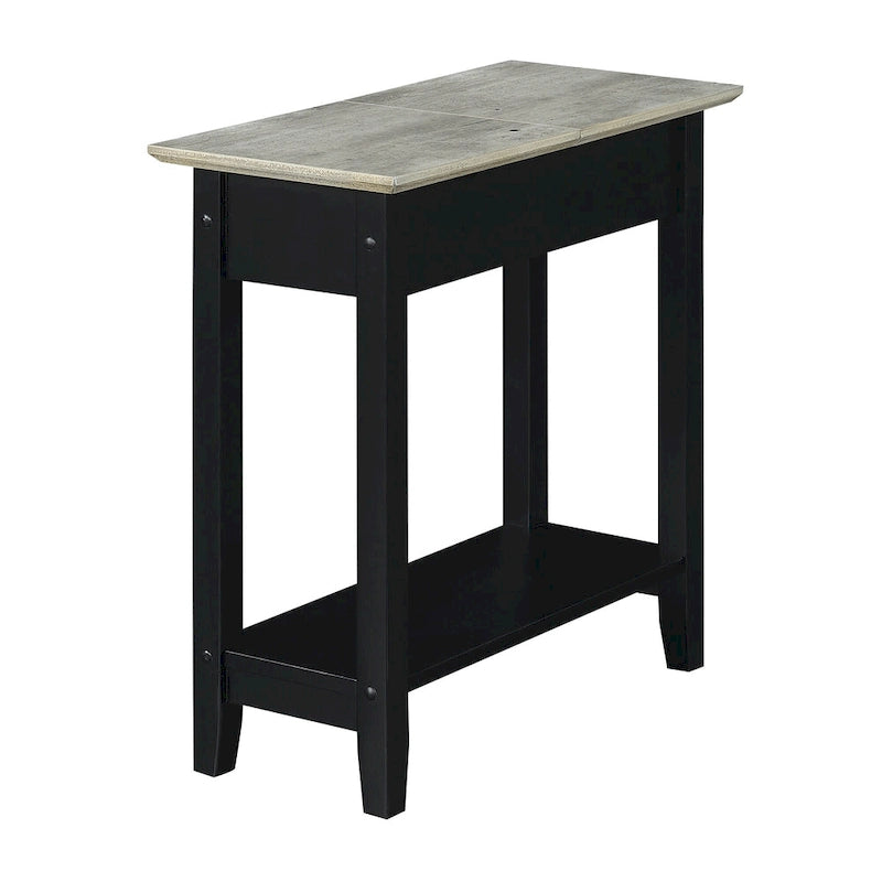 Table d'appoint relevable avec station de charge et étagère