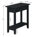 Table d'appoint relevable avec station de charge et étagère