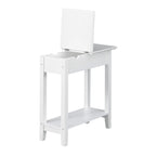 Table d'appoint relevable avec station de charge et étagère
