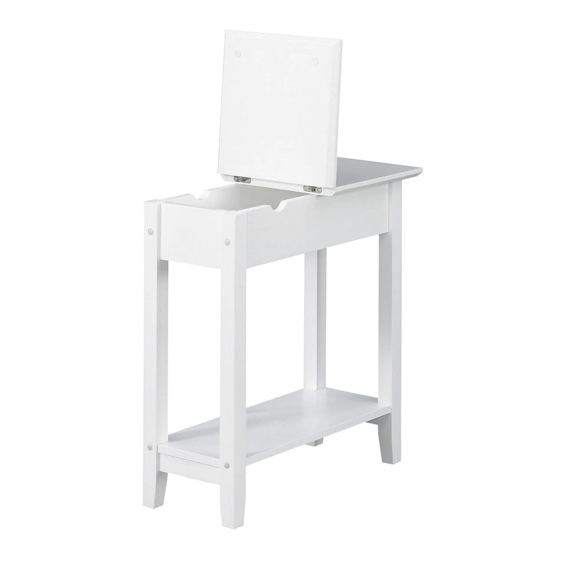 Table d'appoint relevable avec station de charge et étagère