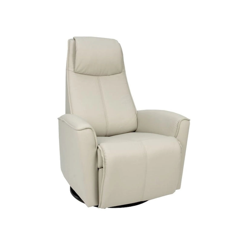 Fauteuil inclinable pivotant en cuir