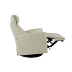 Fauteuil inclinable pivotant en cuir
