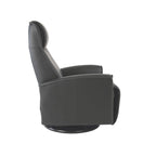 Fauteuil inclinable pivotant en cuir