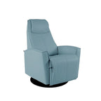 Fauteuil inclinable pivotant en cuir