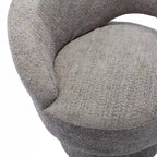 Fauteuils pivotants à 360° en tissu bouclé, avec assise large et rembourrée