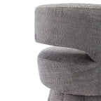 Fauteuils pivotants à 360° en tissu bouclé, avec assise large et rembourrée