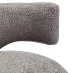 Fauteuils pivotants à 360° en tissu bouclé, avec assise large et rembourrée