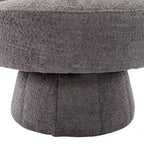 Fauteuils pivotants à 360° en tissu bouclé, avec assise large et rembourrée