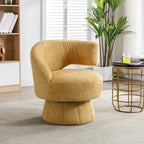 Fauteuils pivotants à 360° en tissu bouclé, avec assise large et rembourrée