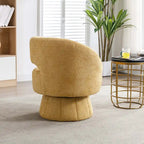 Fauteuils pivotants à 360° en tissu bouclé, avec assise large et rembourrée