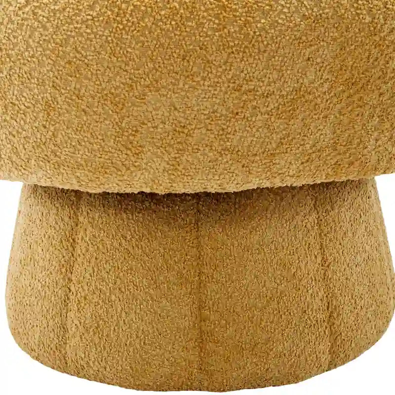 Fauteuils pivotants à 360° en tissu bouclé, avec assise large et rembourrée
