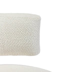 Fauteuils pivotants à 360° en tissu bouclé, avec assise large et rembourrée