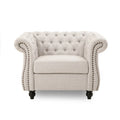 Fauteuil club Chesterfield avec capitonnage
