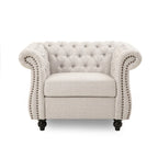 Fauteuil club Chesterfield avec capitonnage