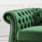 Fauteuil club Chesterfield avec capitonnage