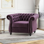 Fauteuil club Chesterfield avec capitonnage