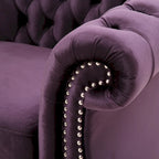 Fauteuil club Chesterfield avec capitonnage
