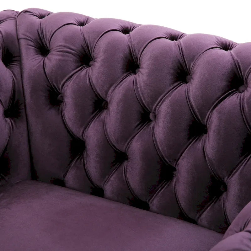 Fauteuil club Chesterfield avec capitonnage