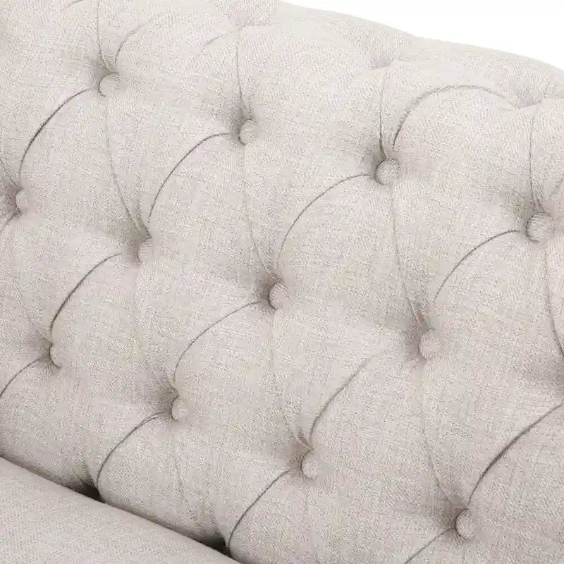 Fauteuil club Chesterfield avec capitonnage