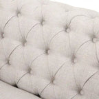 Fauteuil club Chesterfield avec capitonnage