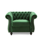 Fauteuil club Chesterfield avec capitonnage