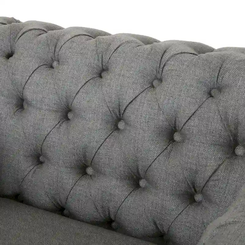 Fauteuil club Chesterfield avec capitonnage