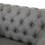 Fauteuil club Chesterfield avec capitonnage