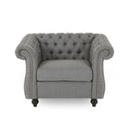 Fauteuil club Chesterfield avec capitonnage