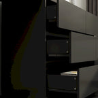 Coiffeuse rotative avec 6 tiroirs