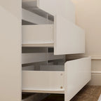 Coiffeuse rotative avec 6 tiroirs