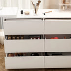 Coiffeuse rotative avec 6 tiroirs