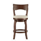 Tabouret pivotant marron de 24 pouces, hauteur comptoir