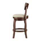 Tabouret pivotant marron de 24 pouces, hauteur comptoir