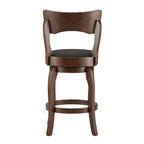 Tabouret pivotant marron de 24 pouces, hauteur comptoir