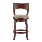Tabouret pivotant marron de 24 pouces, hauteur comptoir