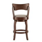 Tabouret pivotant marron de 24 pouces, hauteur comptoir