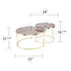 Table basse gigogne moderne