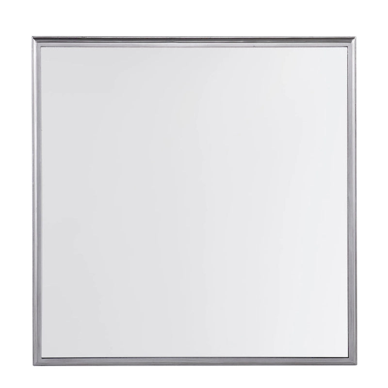 Table basse miroir carrée avec étagère