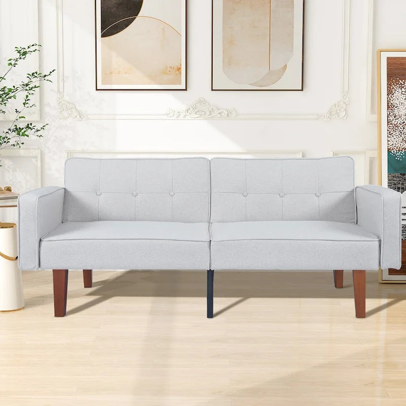 Canapé-lit futon avec mousse à mémoire de forme, causeuse convertible pliable