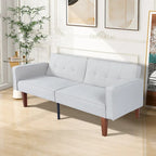 Canapé-lit futon avec mousse à mémoire de forme, causeuse convertible pliable