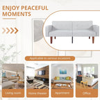 Canapé-lit futon avec mousse à mémoire de forme, causeuse convertible pliable