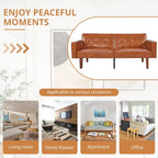 Canapé-lit futon avec mousse à mémoire de forme, causeuse convertible pliable