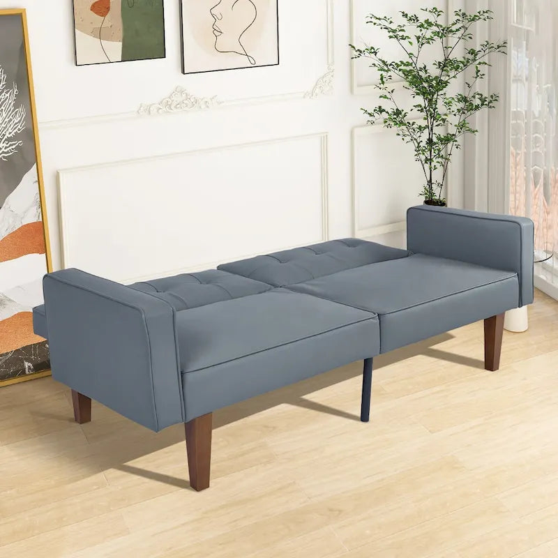 Canapé-lit futon avec mousse à mémoire de forme, causeuse convertible pliable