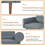 Canapé-lit futon avec mousse à mémoire de forme, causeuse convertible pliable