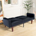 Canapé-lit futon avec mousse à mémoire de forme, causeuse convertible pliable