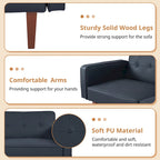 Canapé-lit futon avec mousse à mémoire de forme, causeuse convertible pliable
